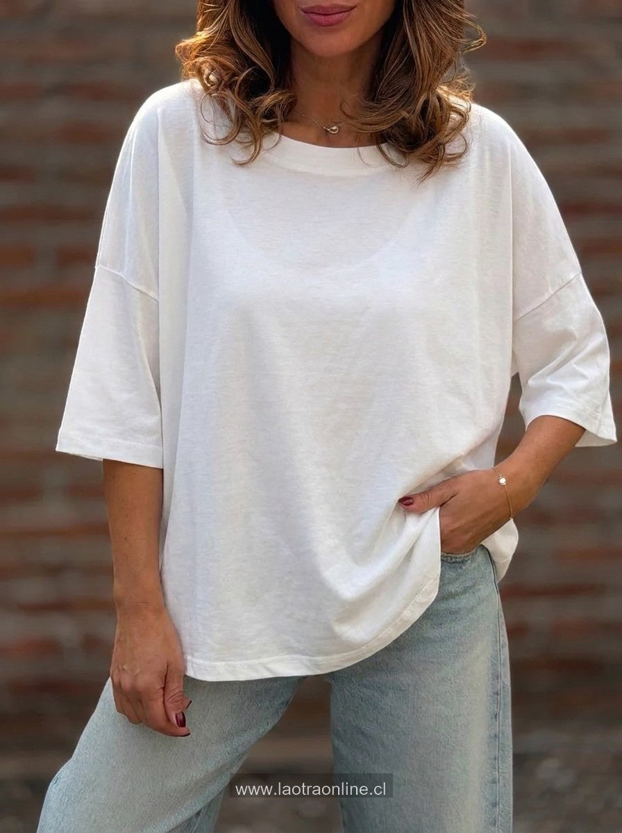 Polera Cataluña blanco
