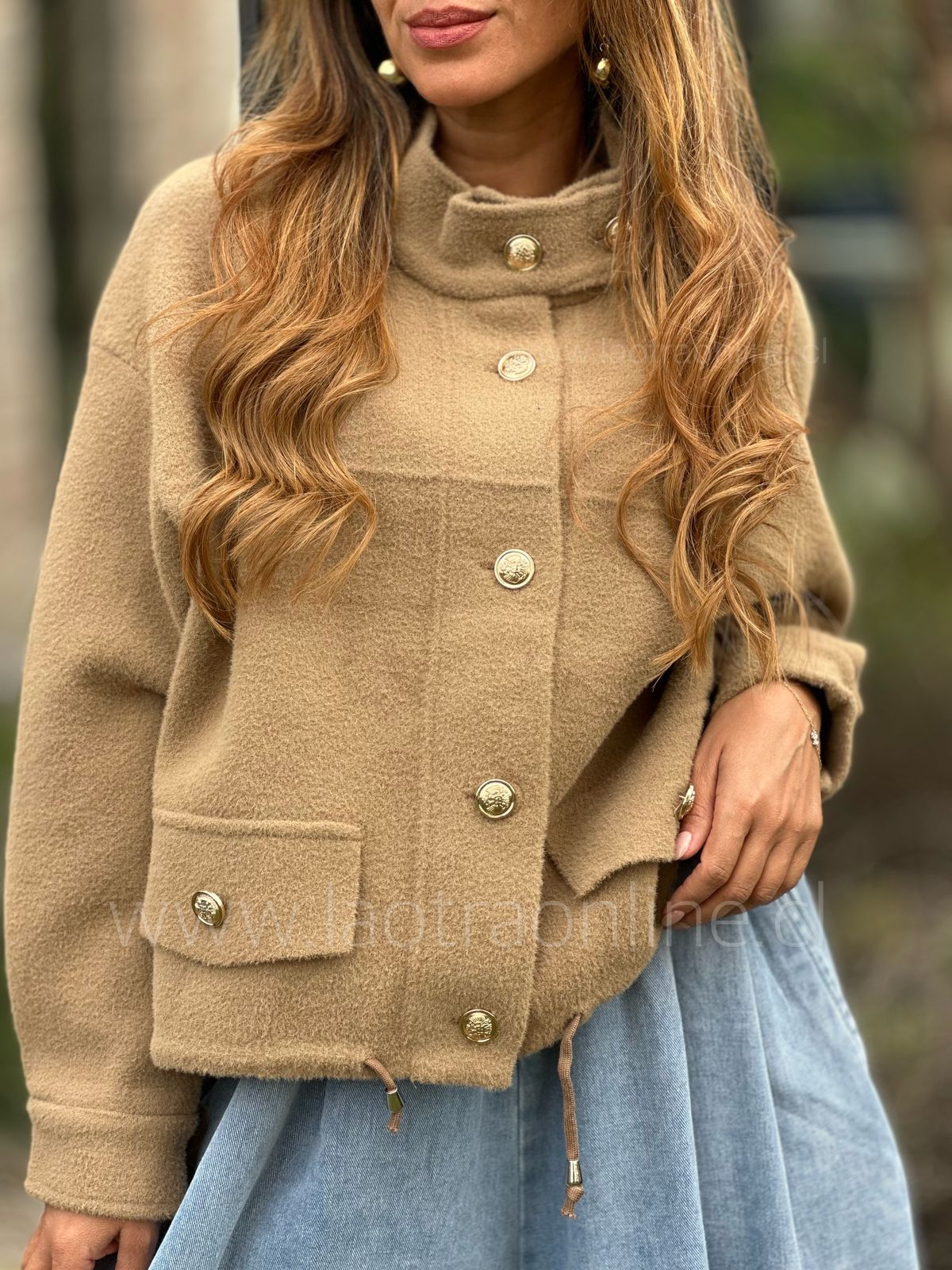 Abrigo/Chaqueta Sol camel