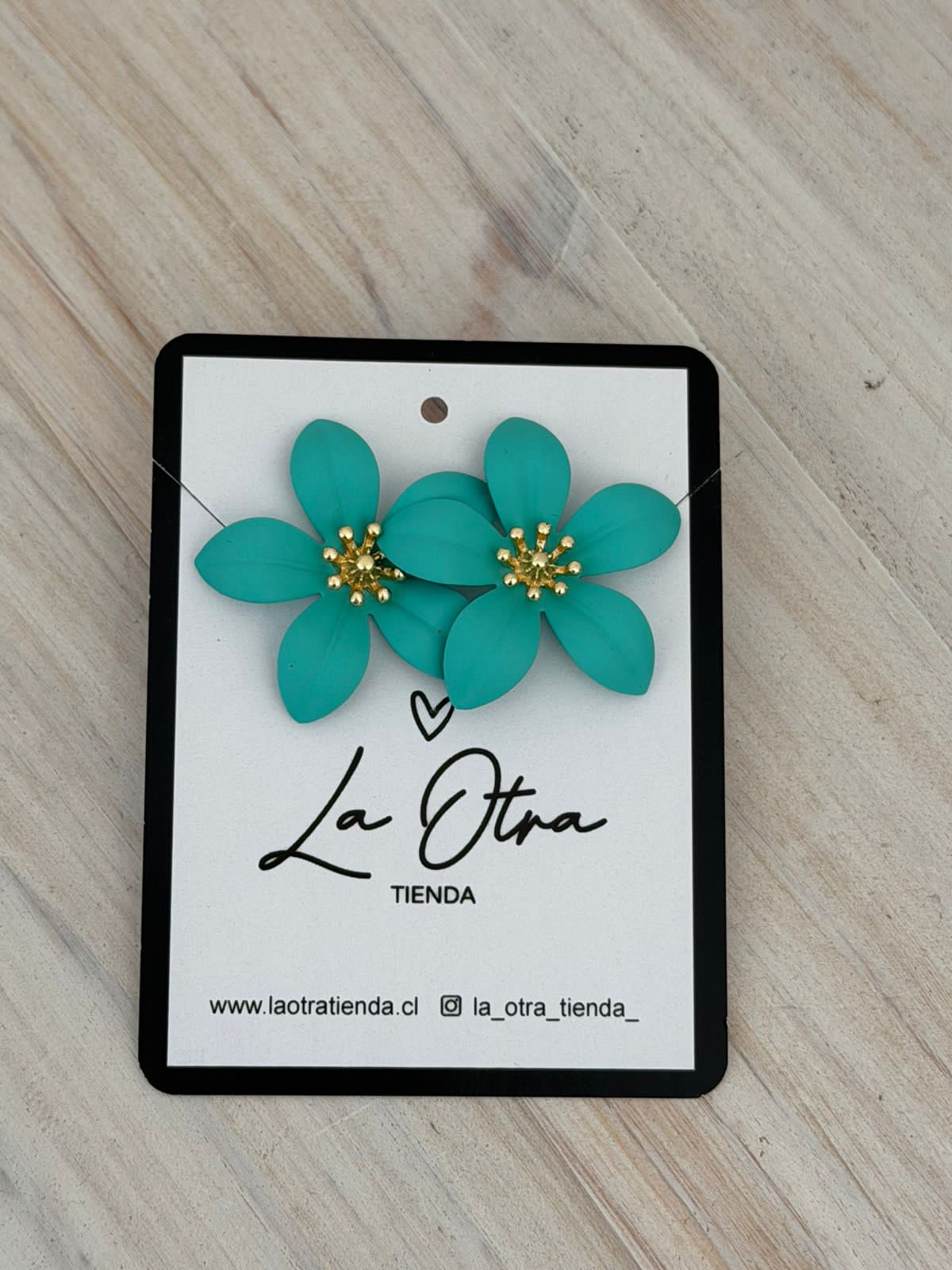 Aros Margarita turquesa