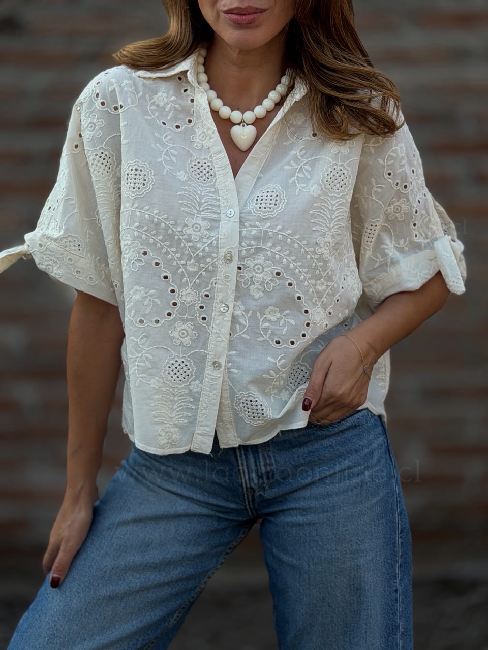 Blusa Varsovia marfil