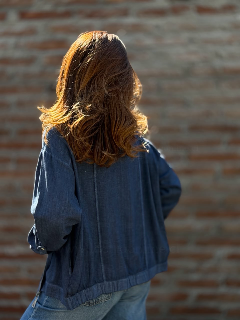 Chaqueta Flor Lentejuela azul