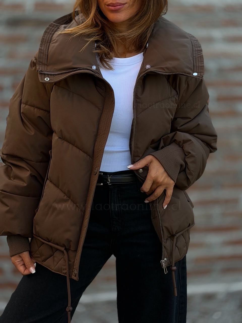 Parca/puffa Winter marrón