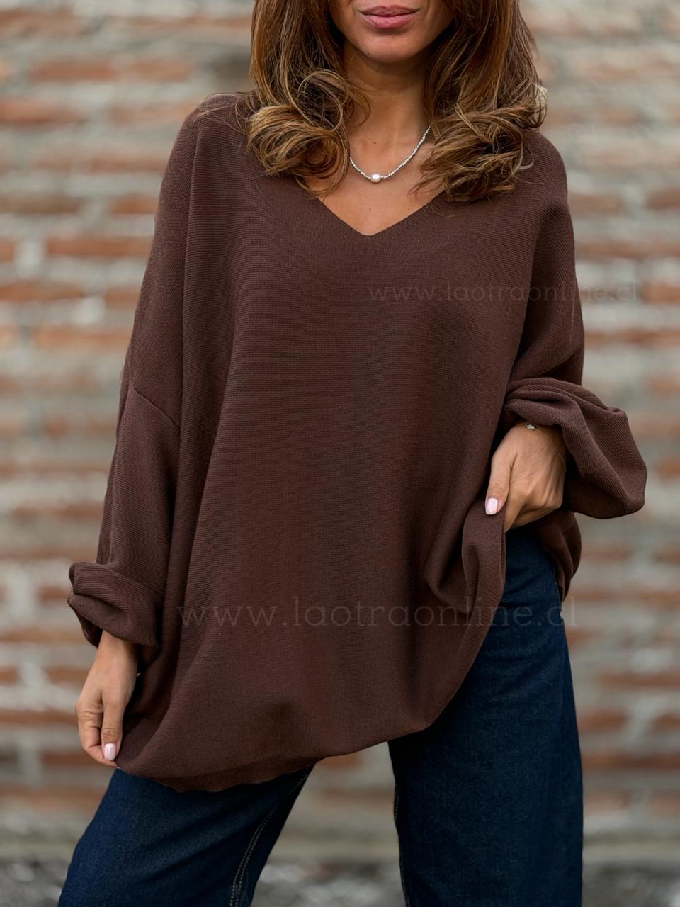 Básico Oversize marrón