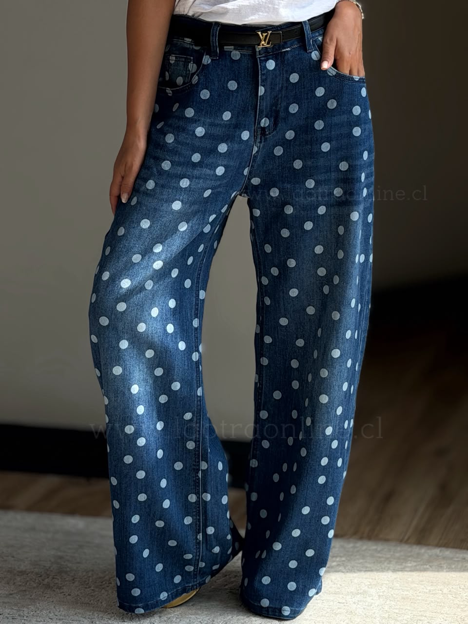 Jeans mezclilla Lunar azul
