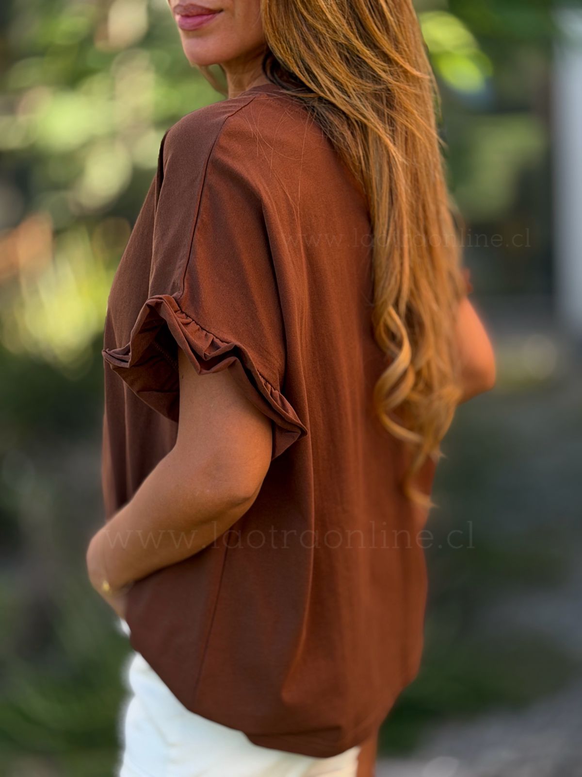 Polera Butterfly choco