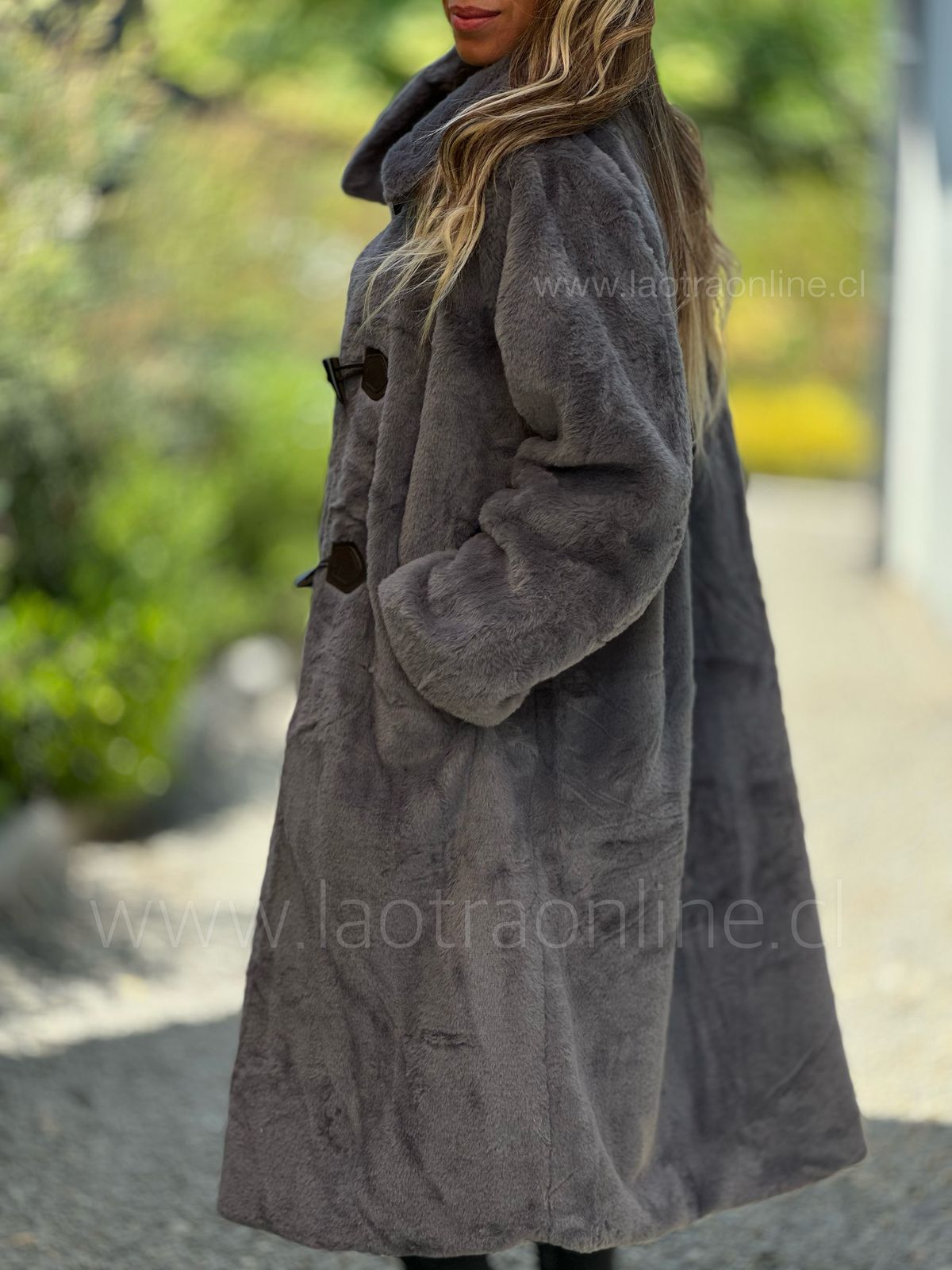 Abrigo Princesa Diana gris