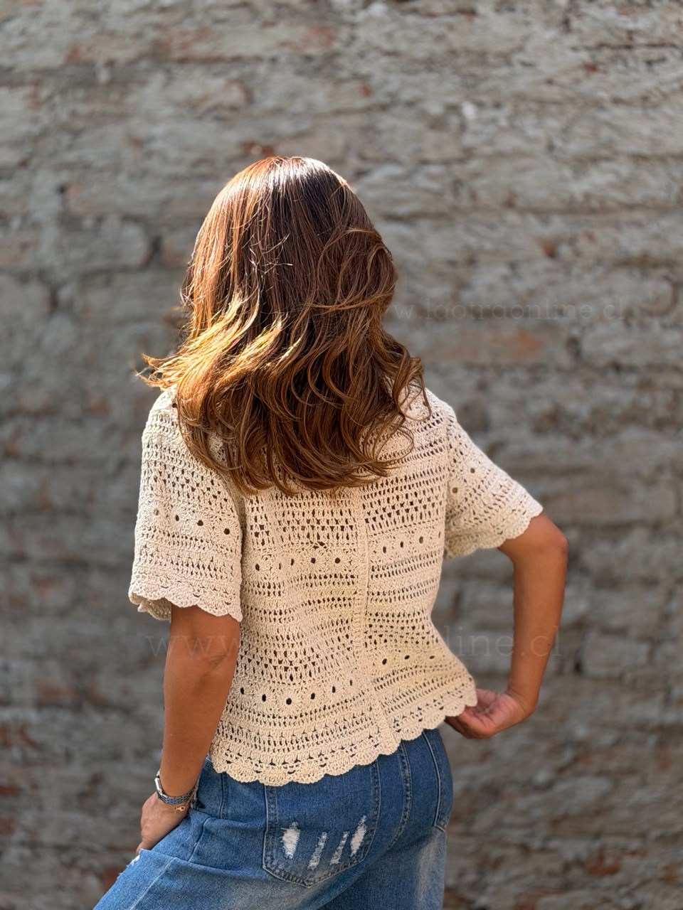 Polera Tejida Sol beige