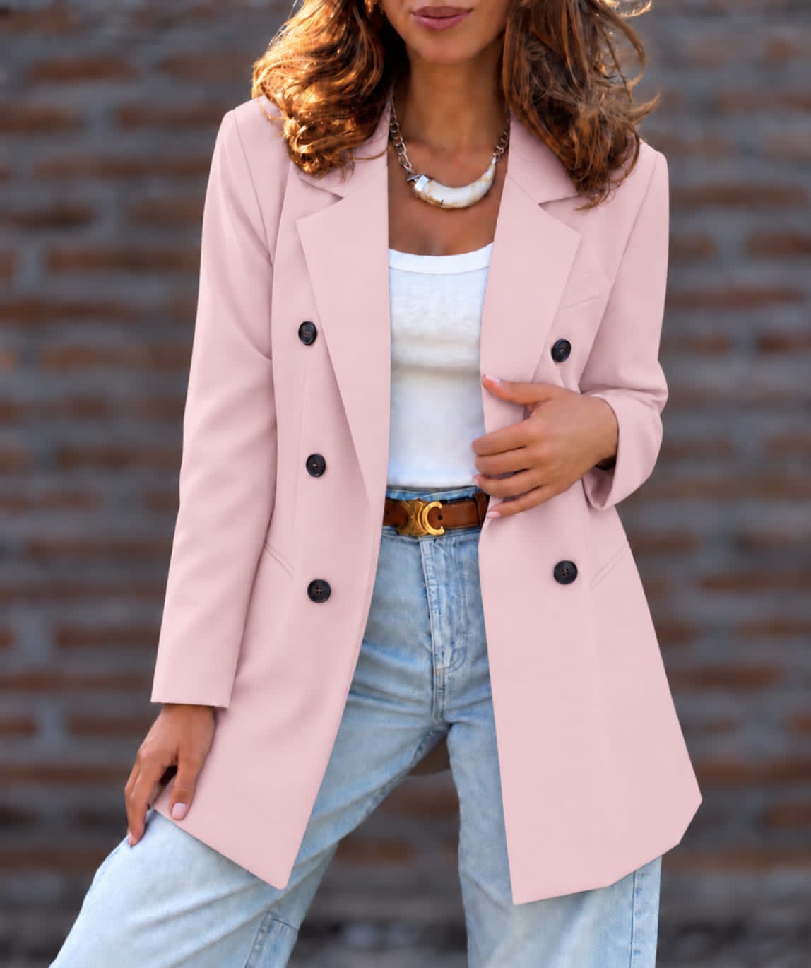 Blazer Camelia rosa