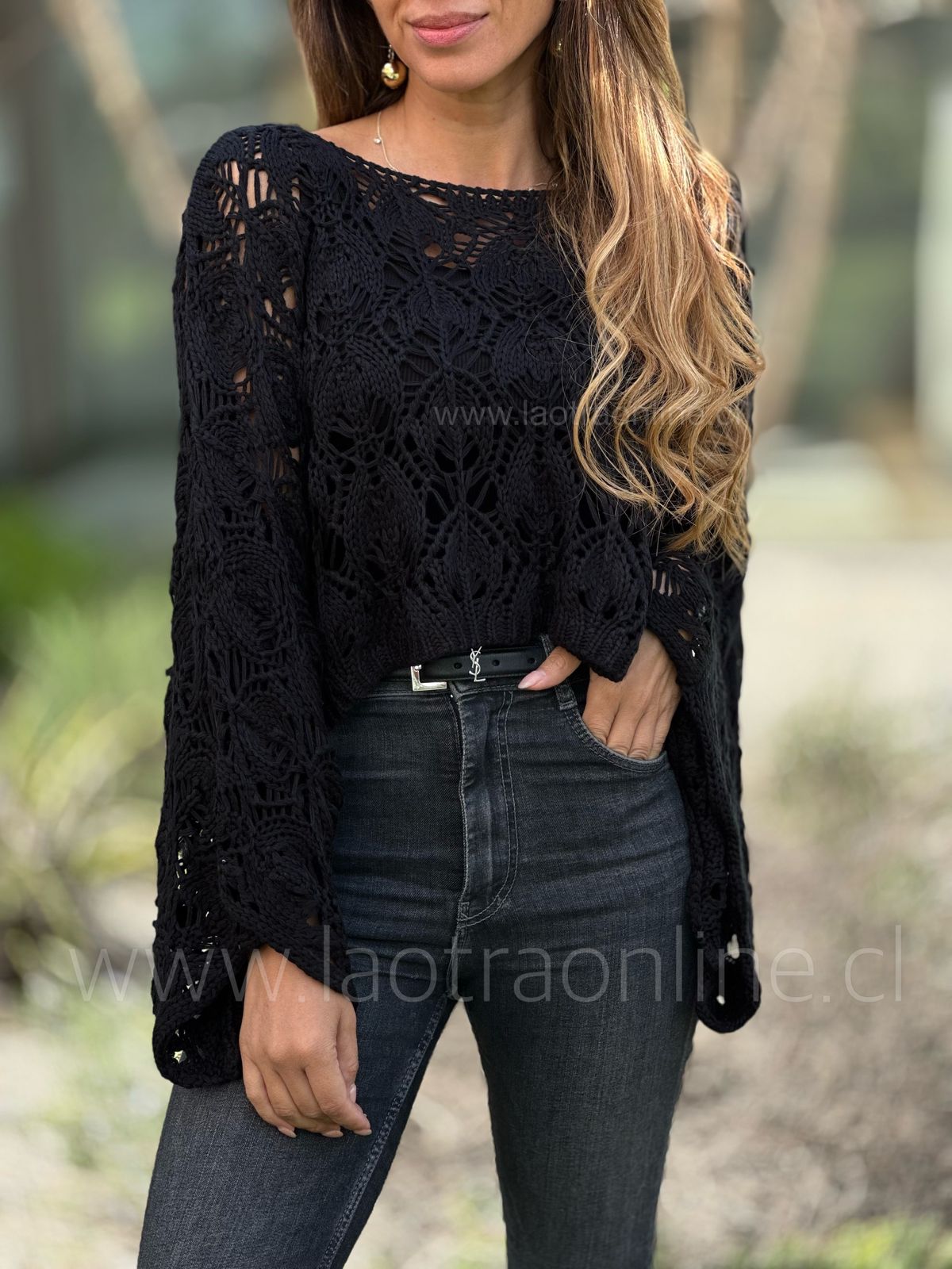Sweater Coquet negro