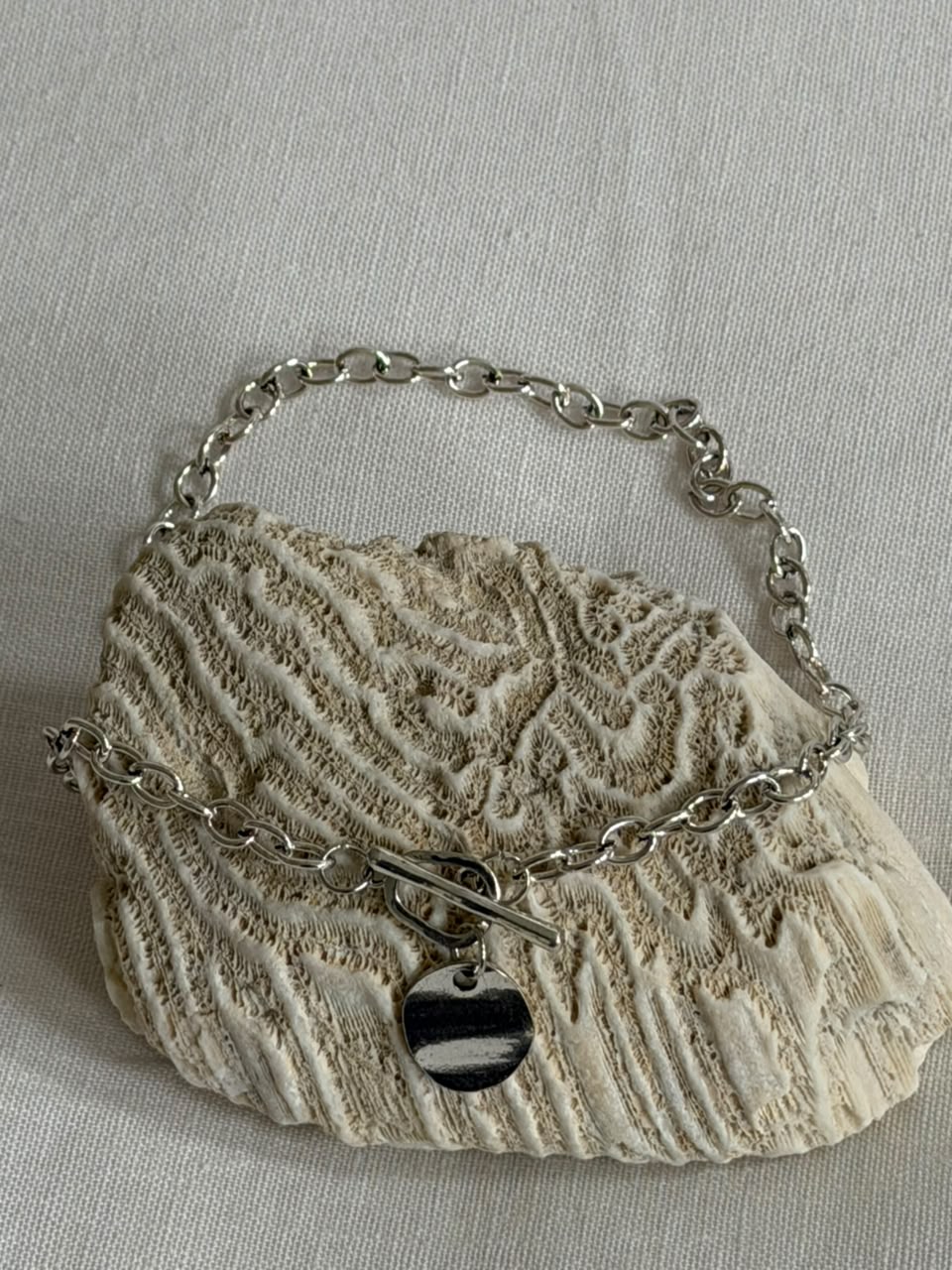 Colgante timón  plata