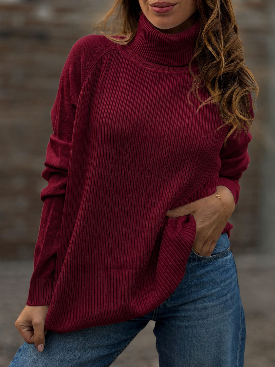 Sweater Cuello precioso Cherry