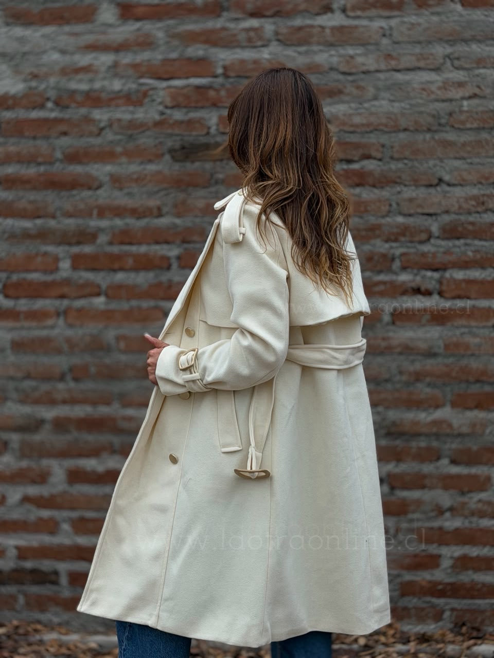 Abrigo New Reina crema
