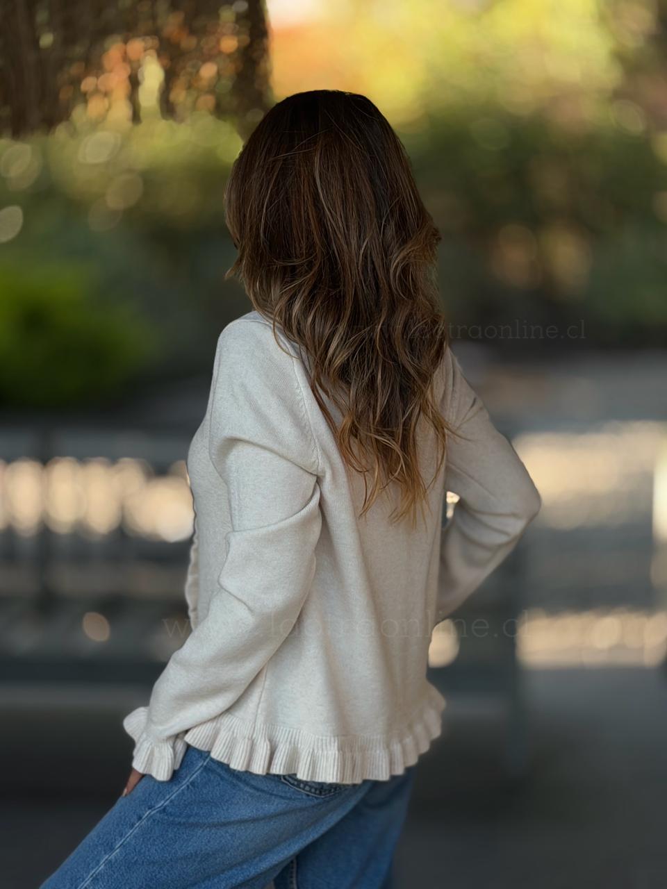 Chaleco Baires crema