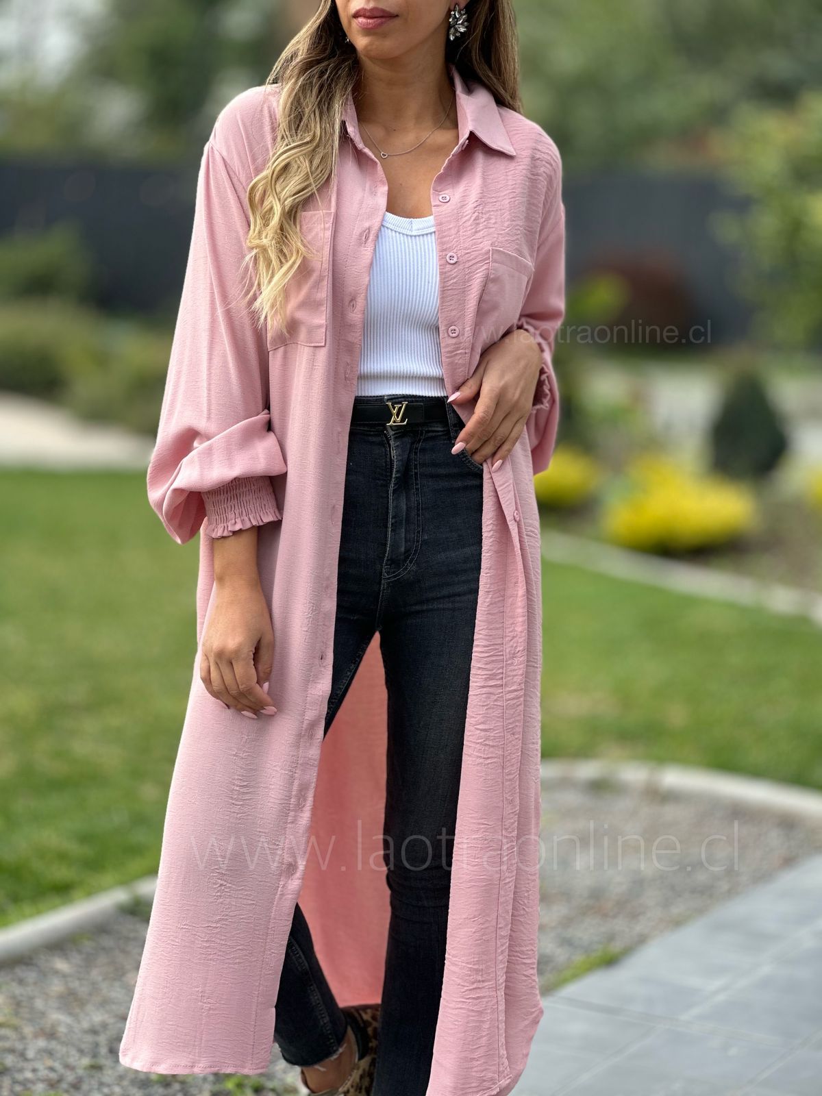 Blusón Linda rosa