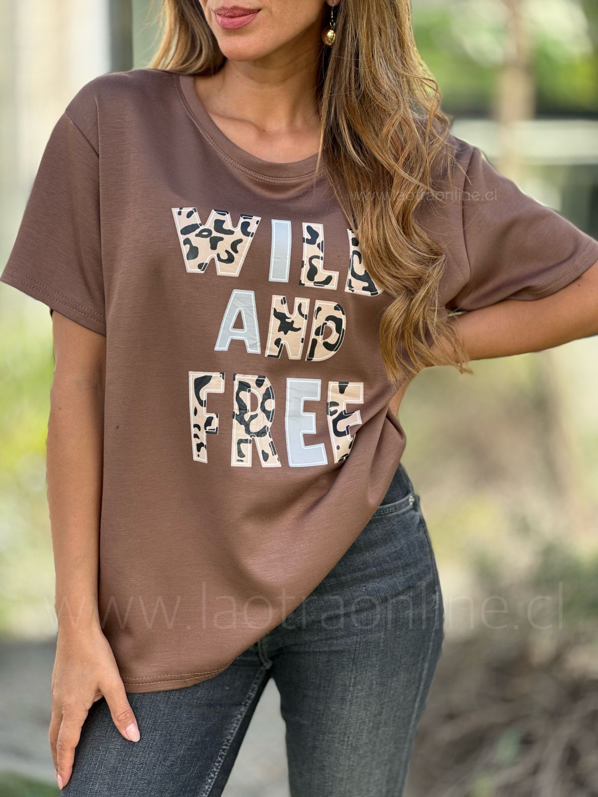 Polera Wild choco