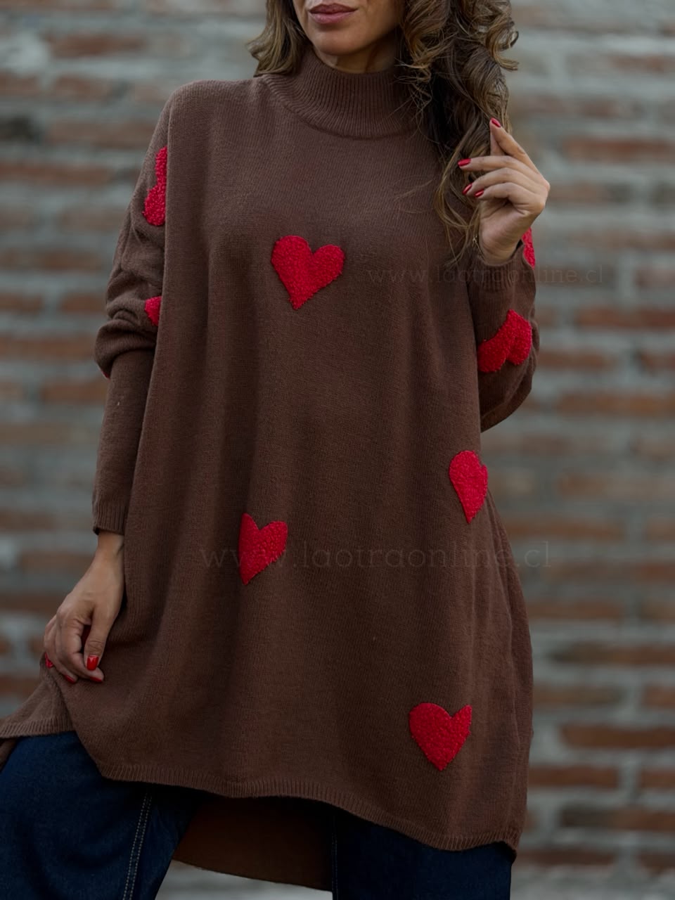 Oversize Love marrón