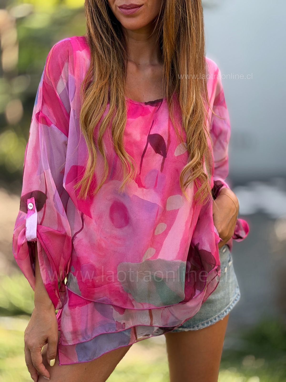 Blusón Praga fucsia