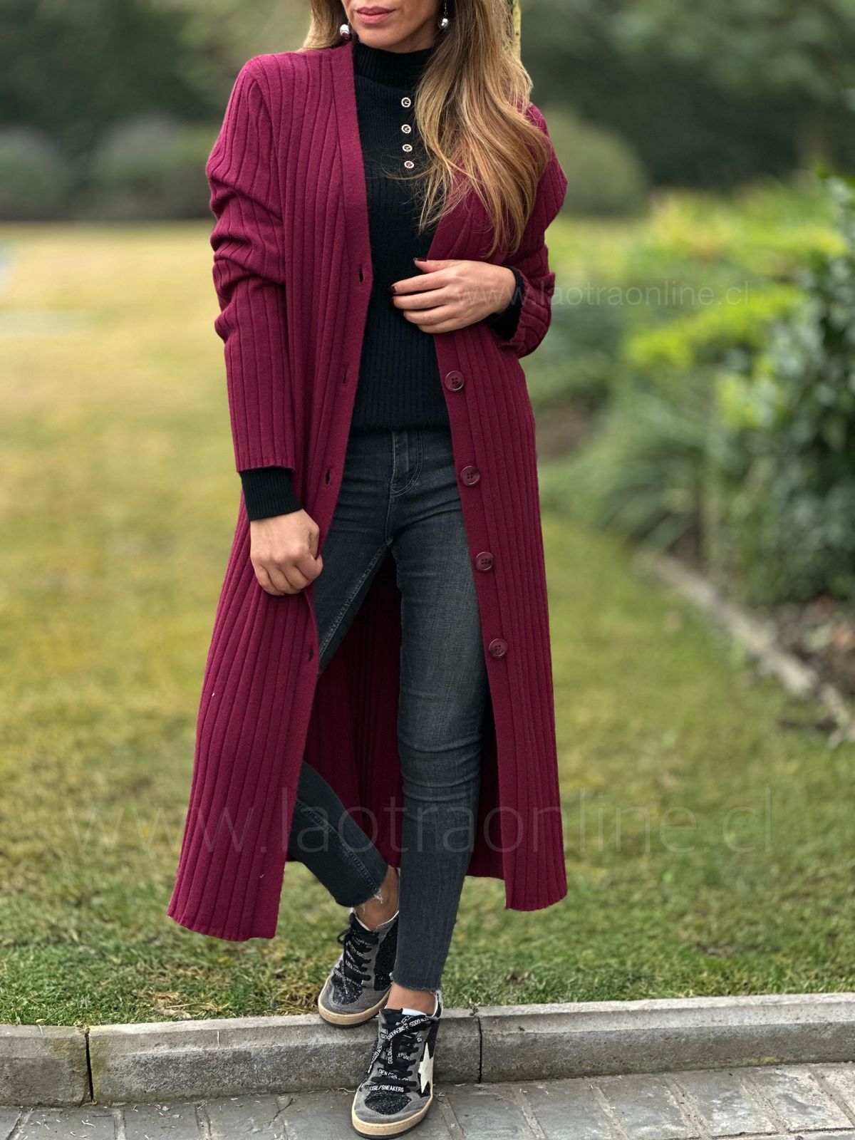Cardigan París cherry