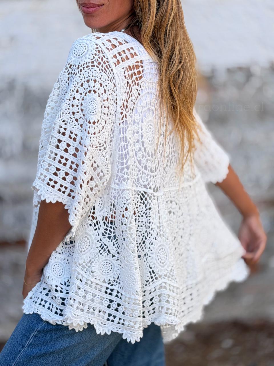 Polera Tejida Roa blanco