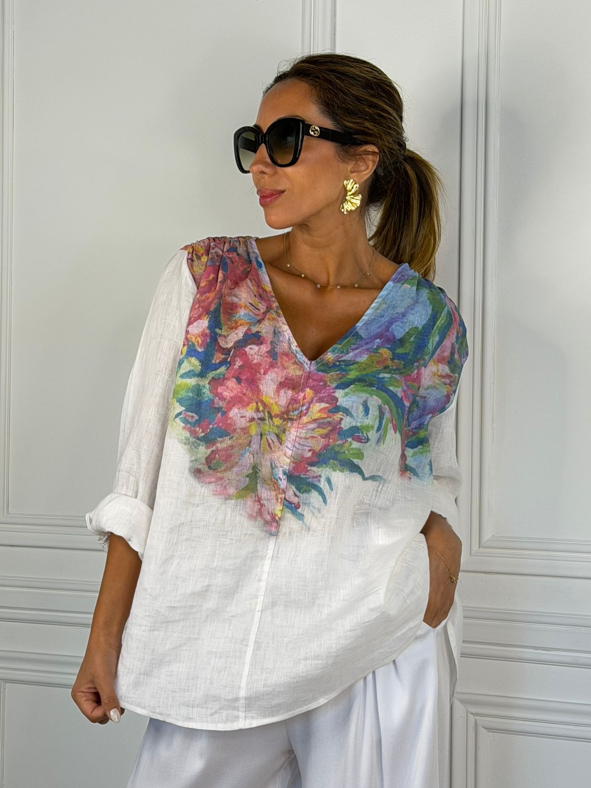 Blusa Venecia blanco
