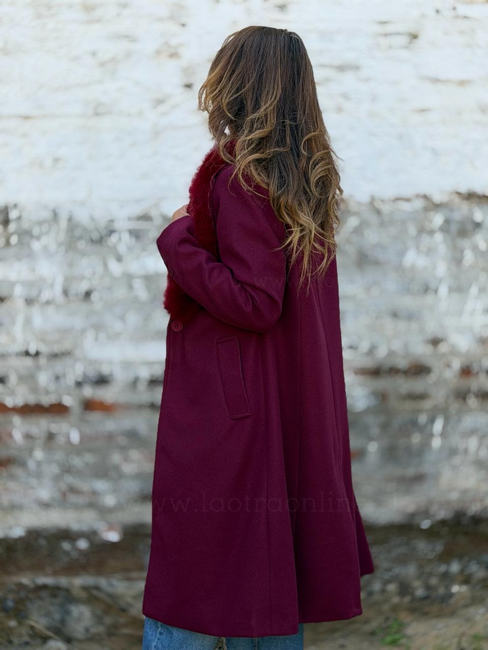 Abrigo Emperatriz cherry