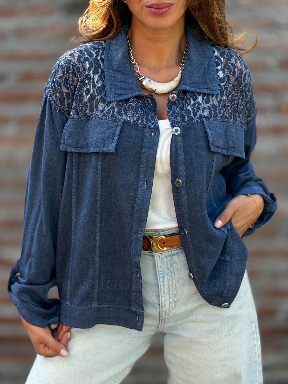 Blusa Capitanía azul