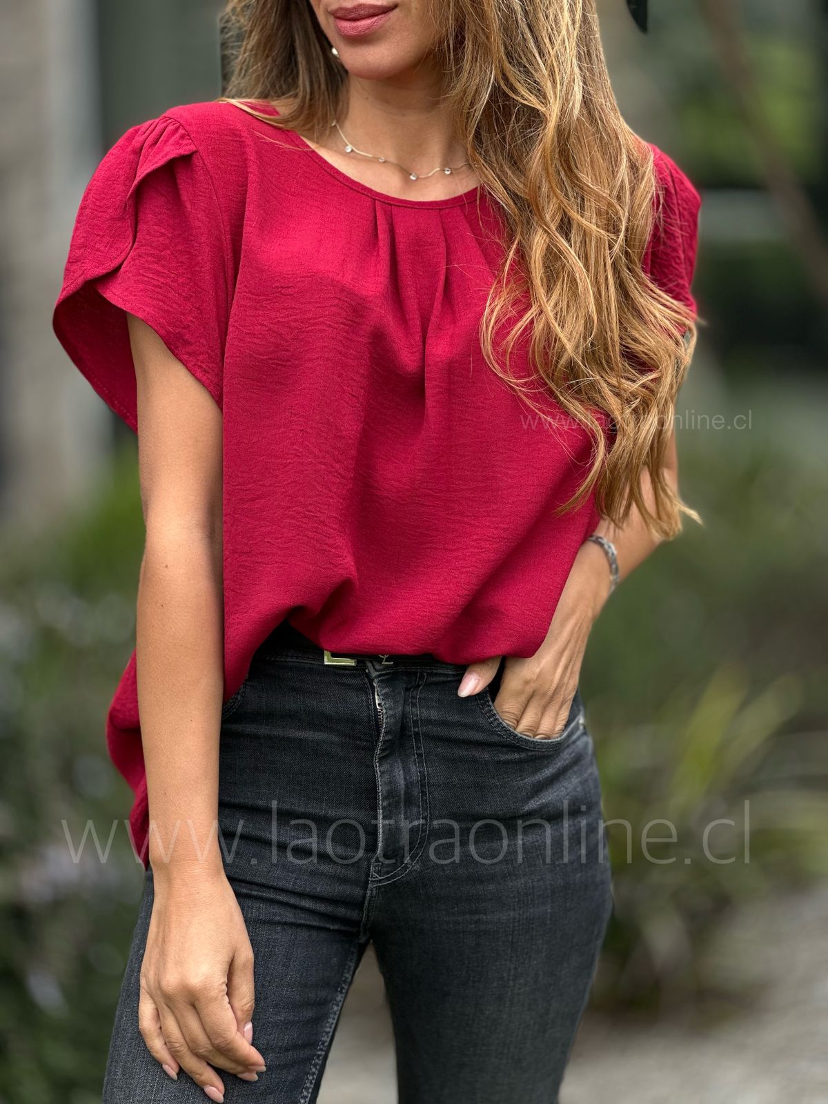 Polera Capadocia cherry