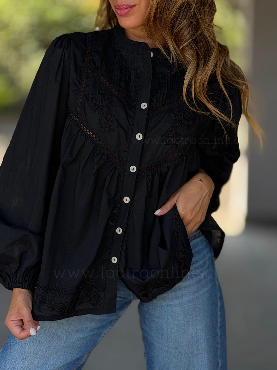 Blusa Artemisa negro