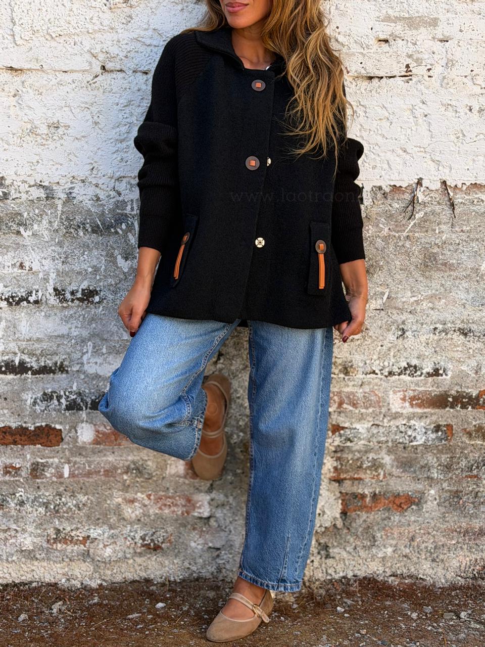 Abrigo Portugal negro