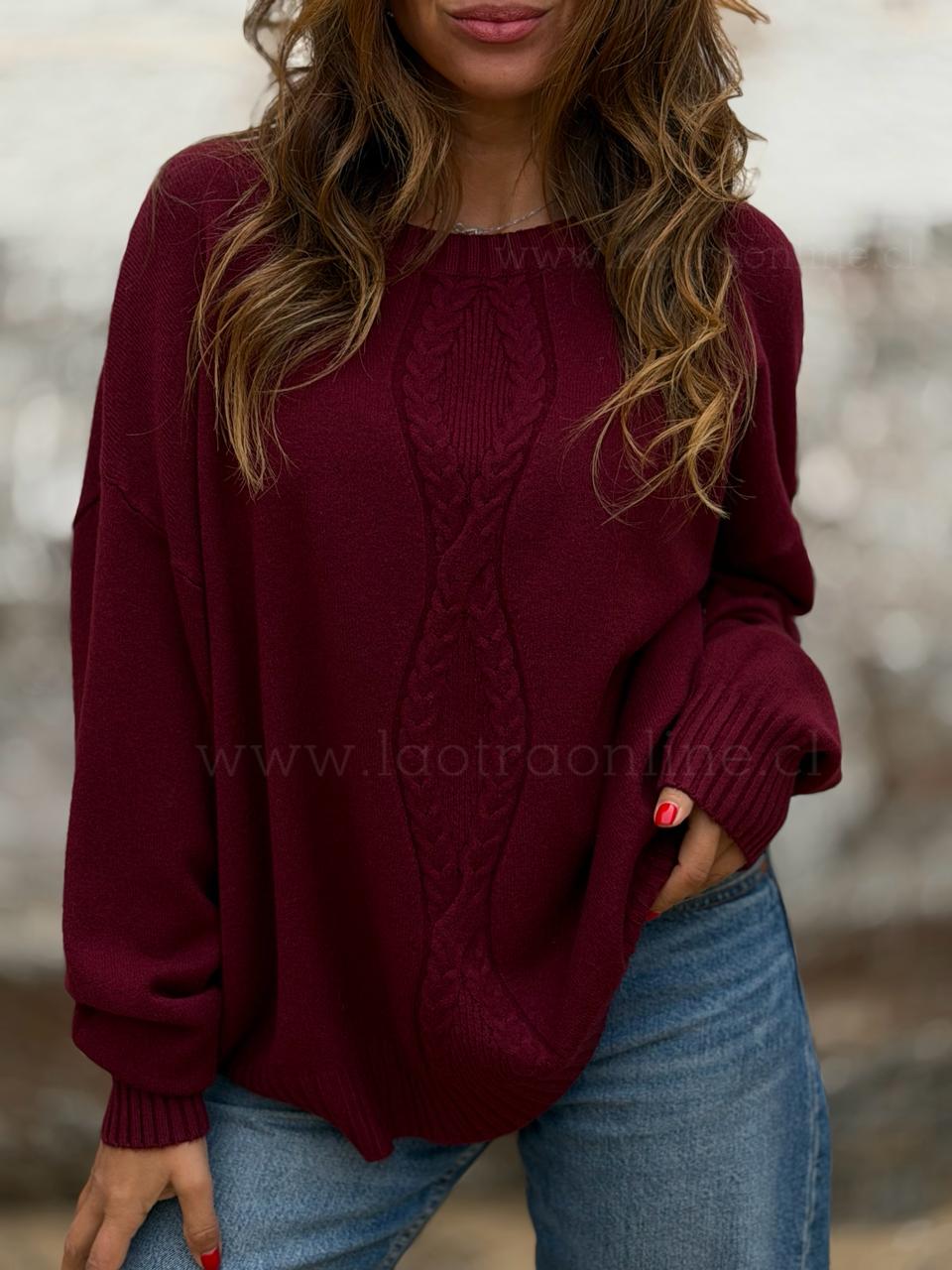 Sweater Milán cherry