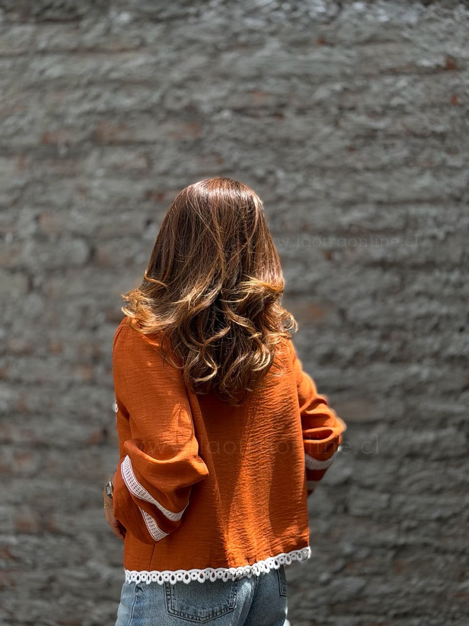 Blusa Delicia teja