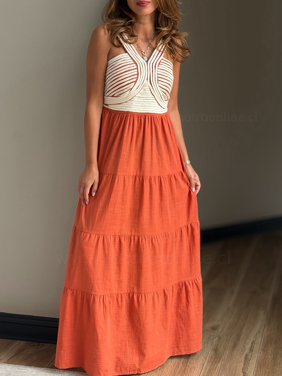 Vestido Jamaica teja