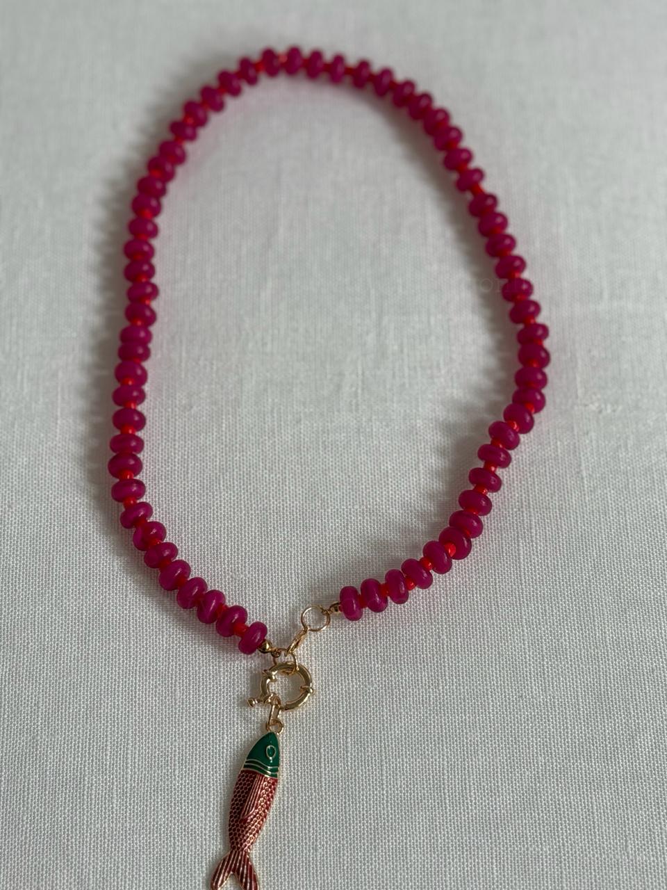 Colgante Aruba fucsia