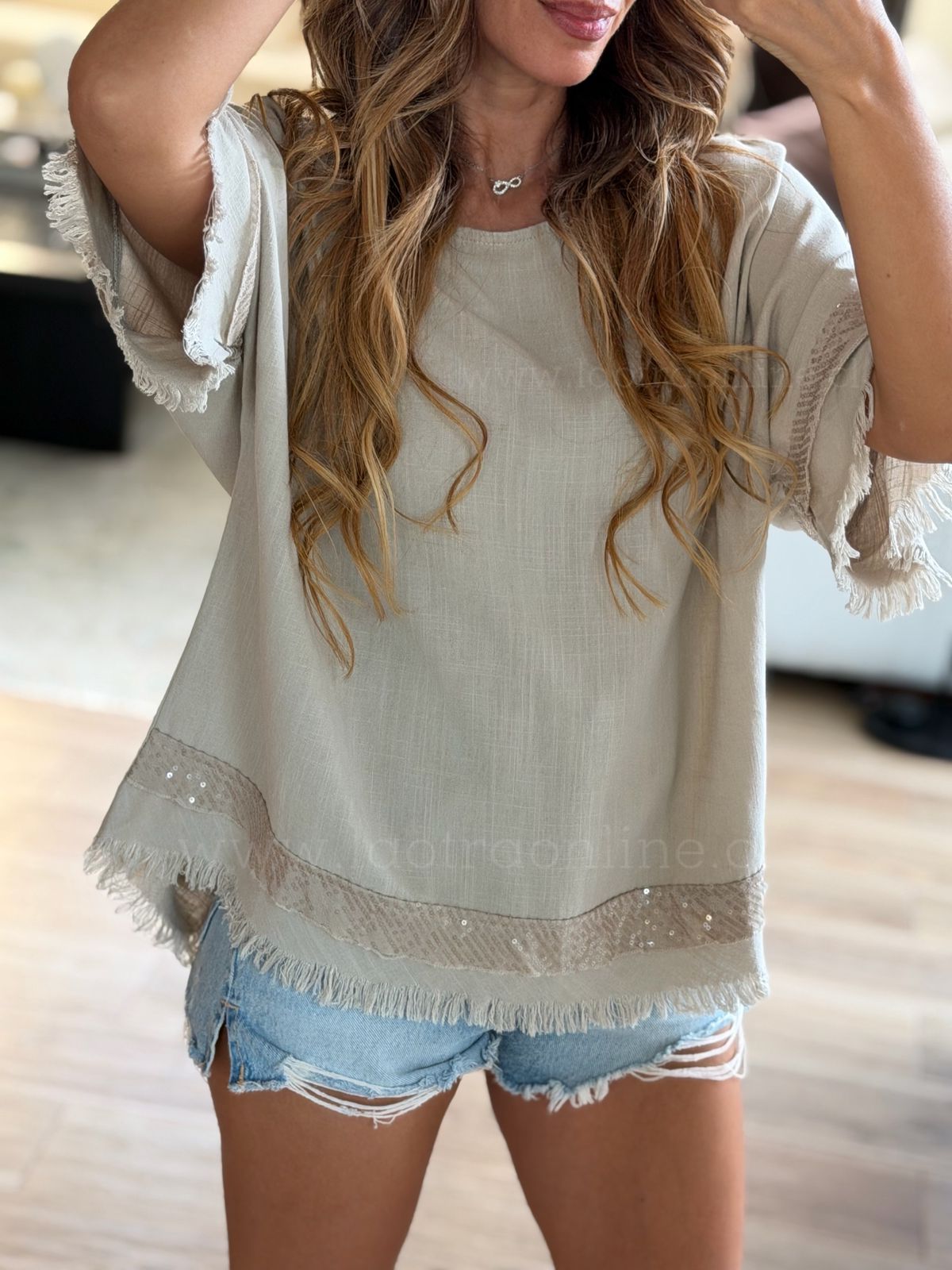 Blusón Misuri taupe