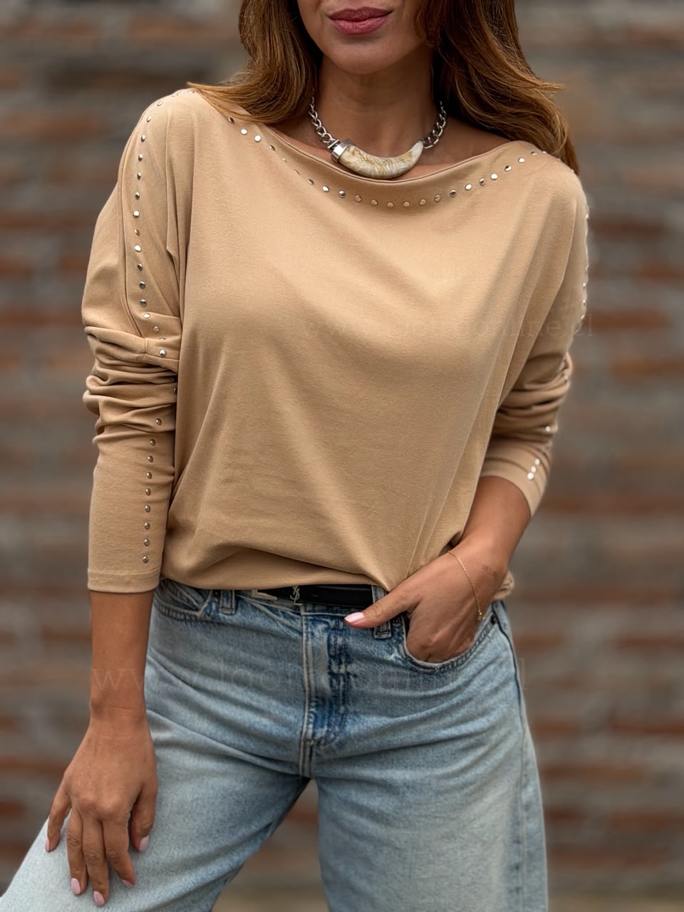 Polera Cambridge camel