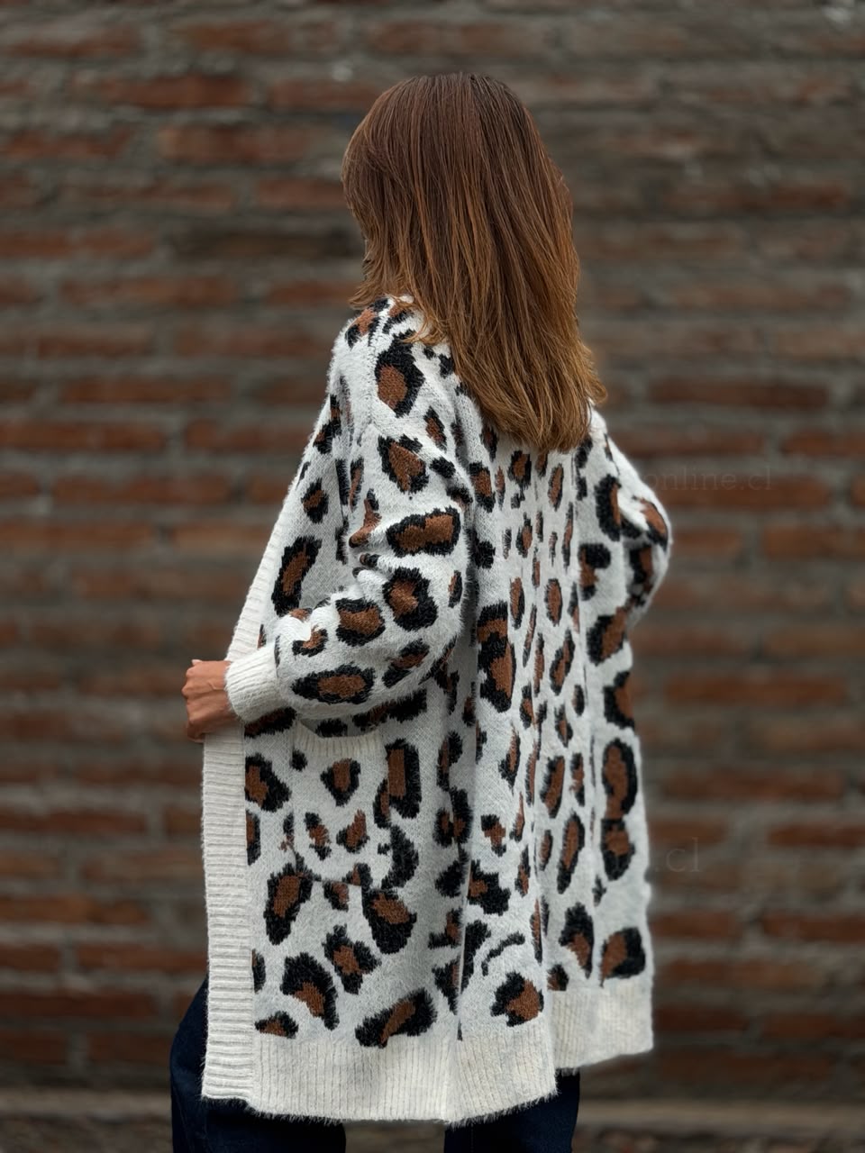 Cárdigan Print blanco