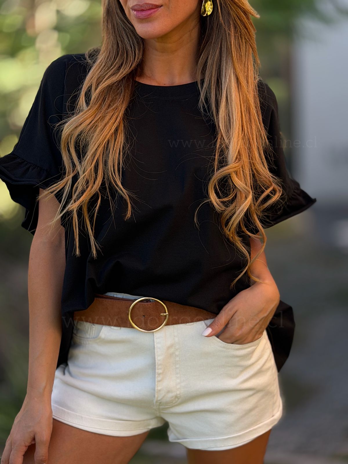 Polera Butterfly negro