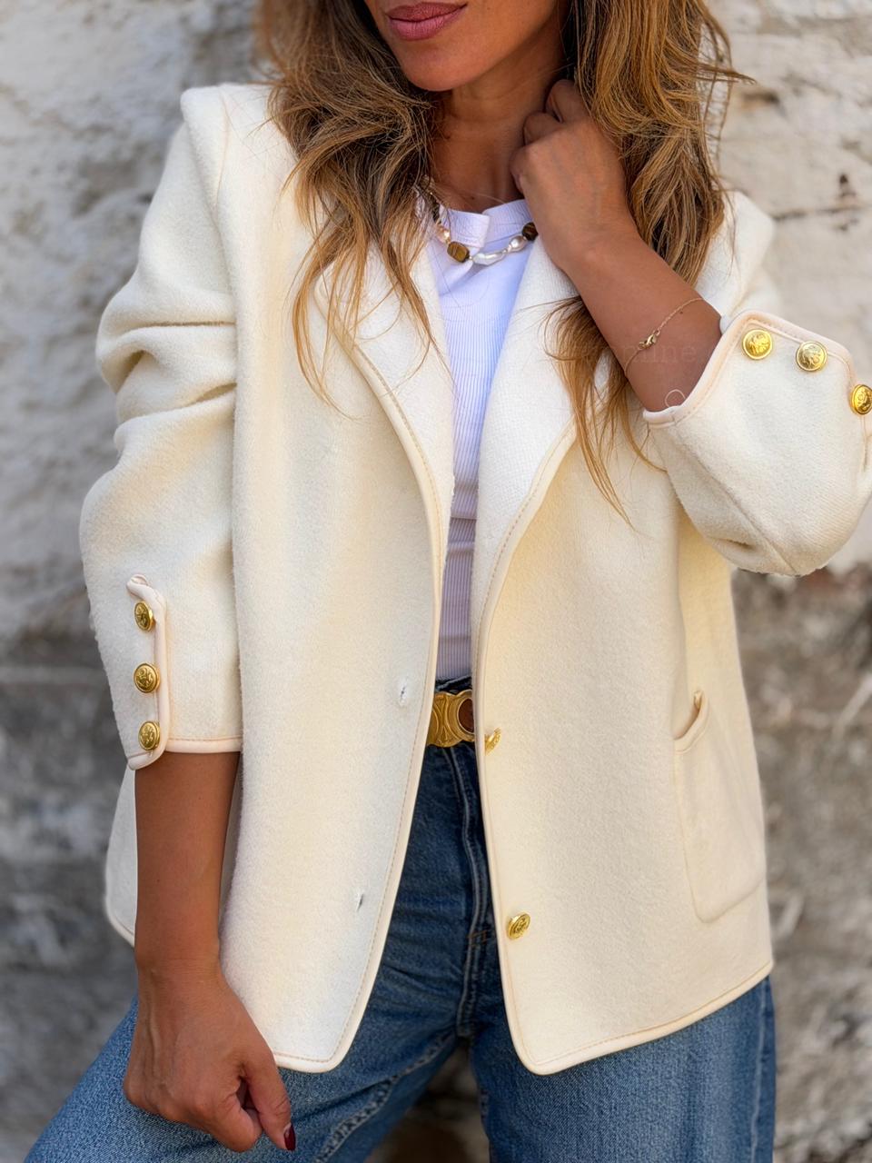 Abrigo Princesa crema