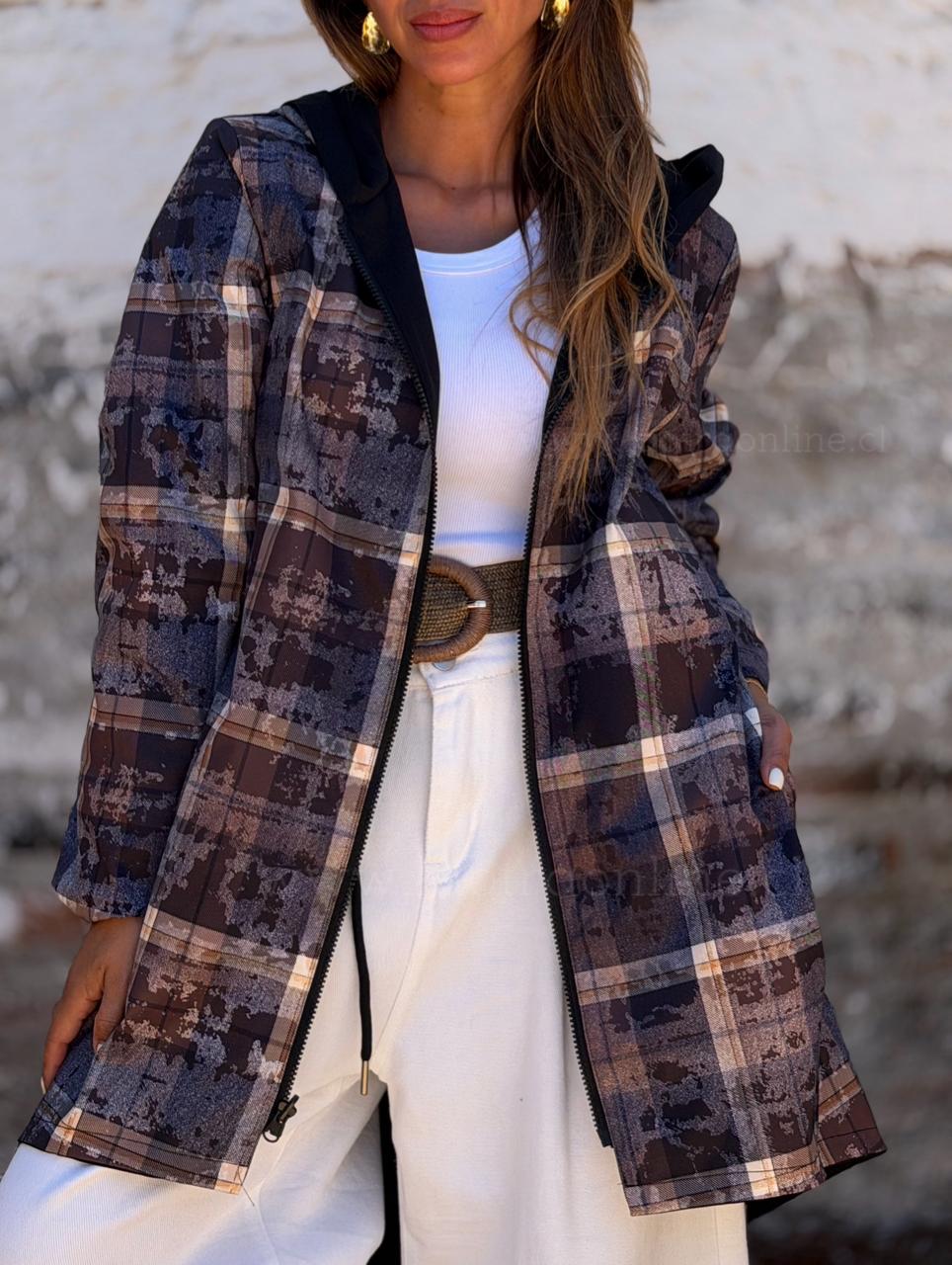 Gabardina Reversible negro