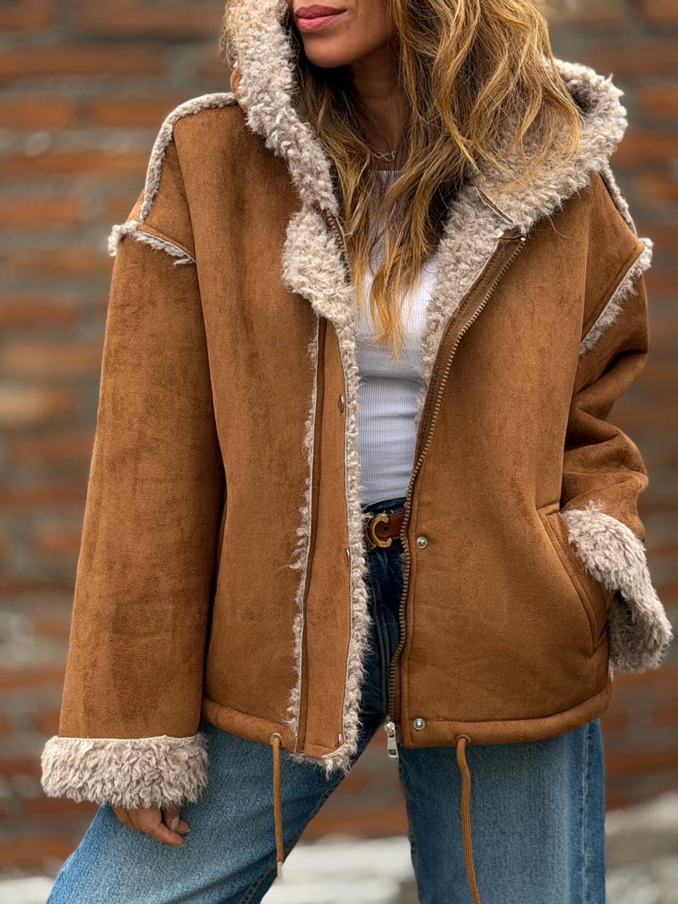 Chaqueta Corderito toffe