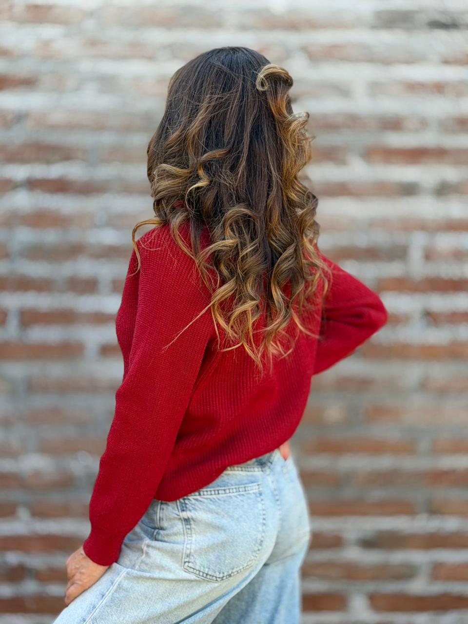 Sweater París Madeleine rojo