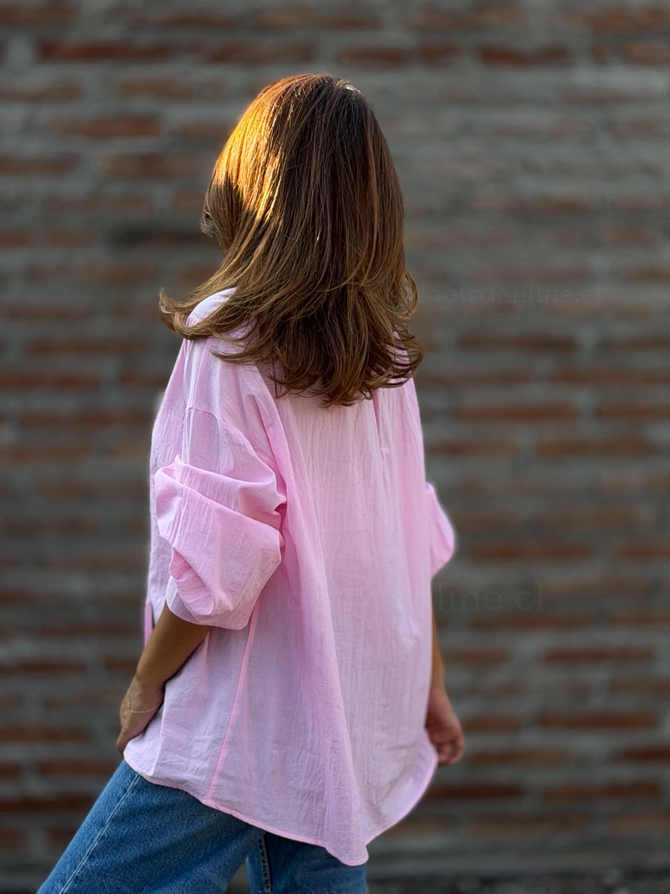 Blusa Botones rosa