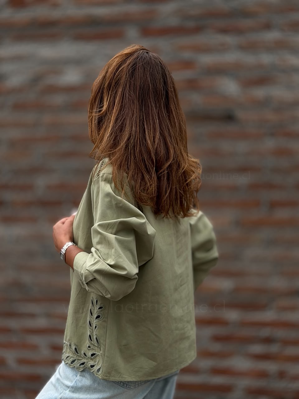 Chaqueta Griega  verde