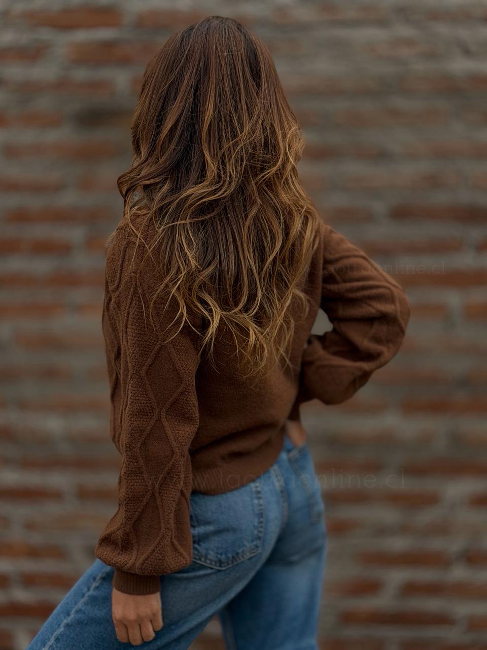 Sweater Rombos toffe