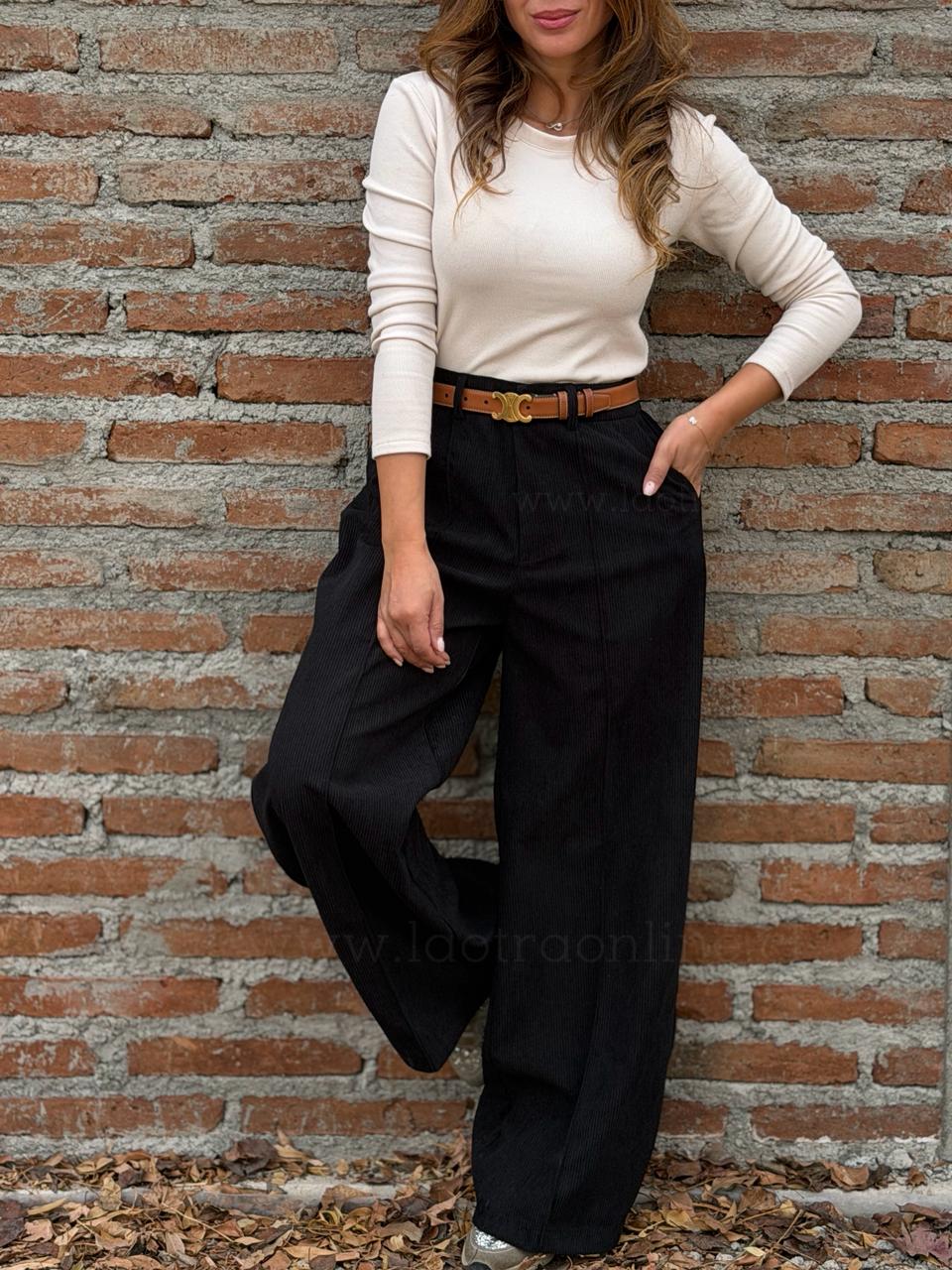 Pantalón Cotele negro