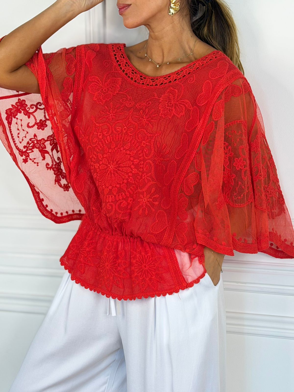 Polera Portugal rojo