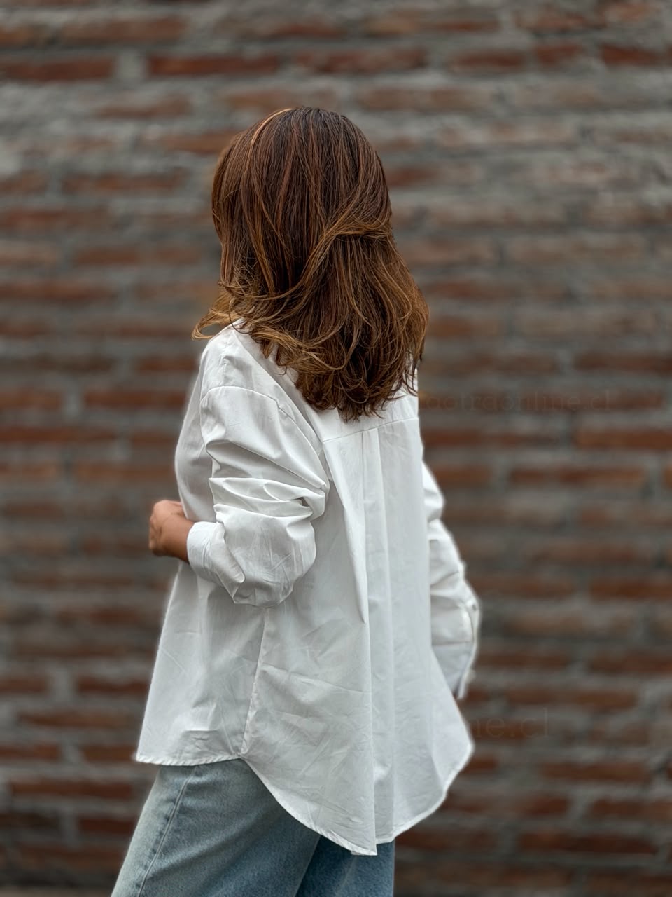 Blusa Botón corazón blanco