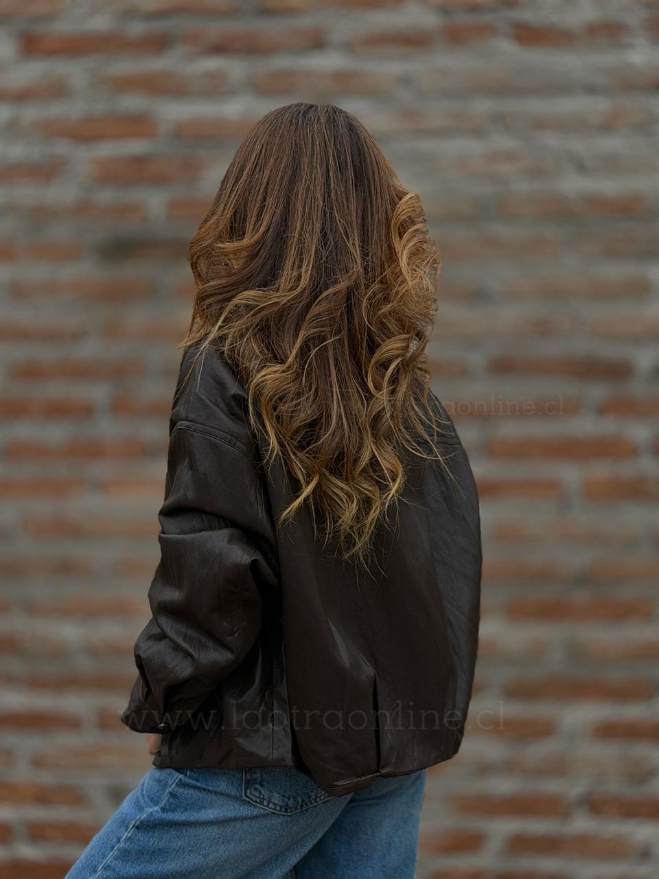 Chaqueta Harrington tendencia negro