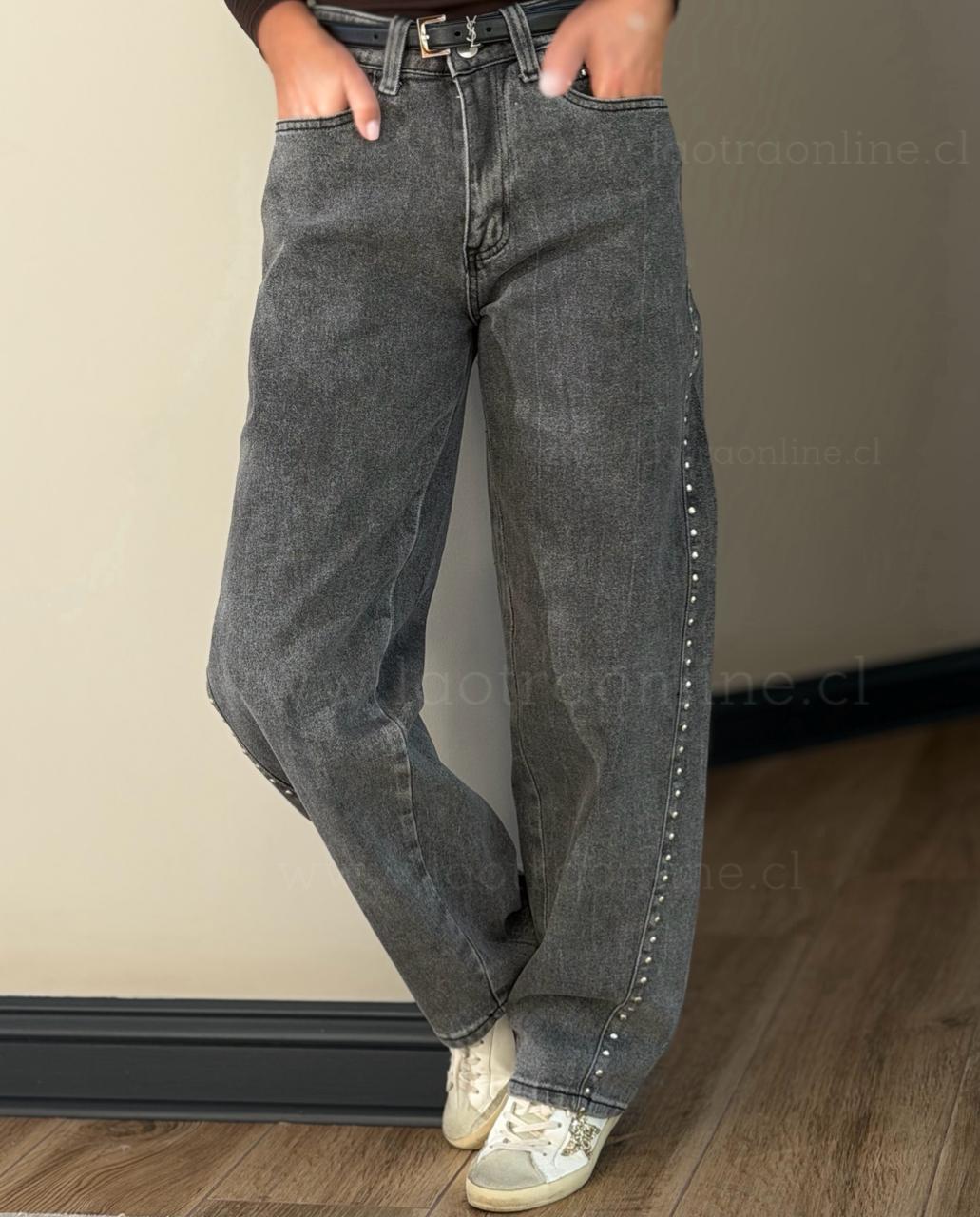 Baggy Estrella tachas gris
