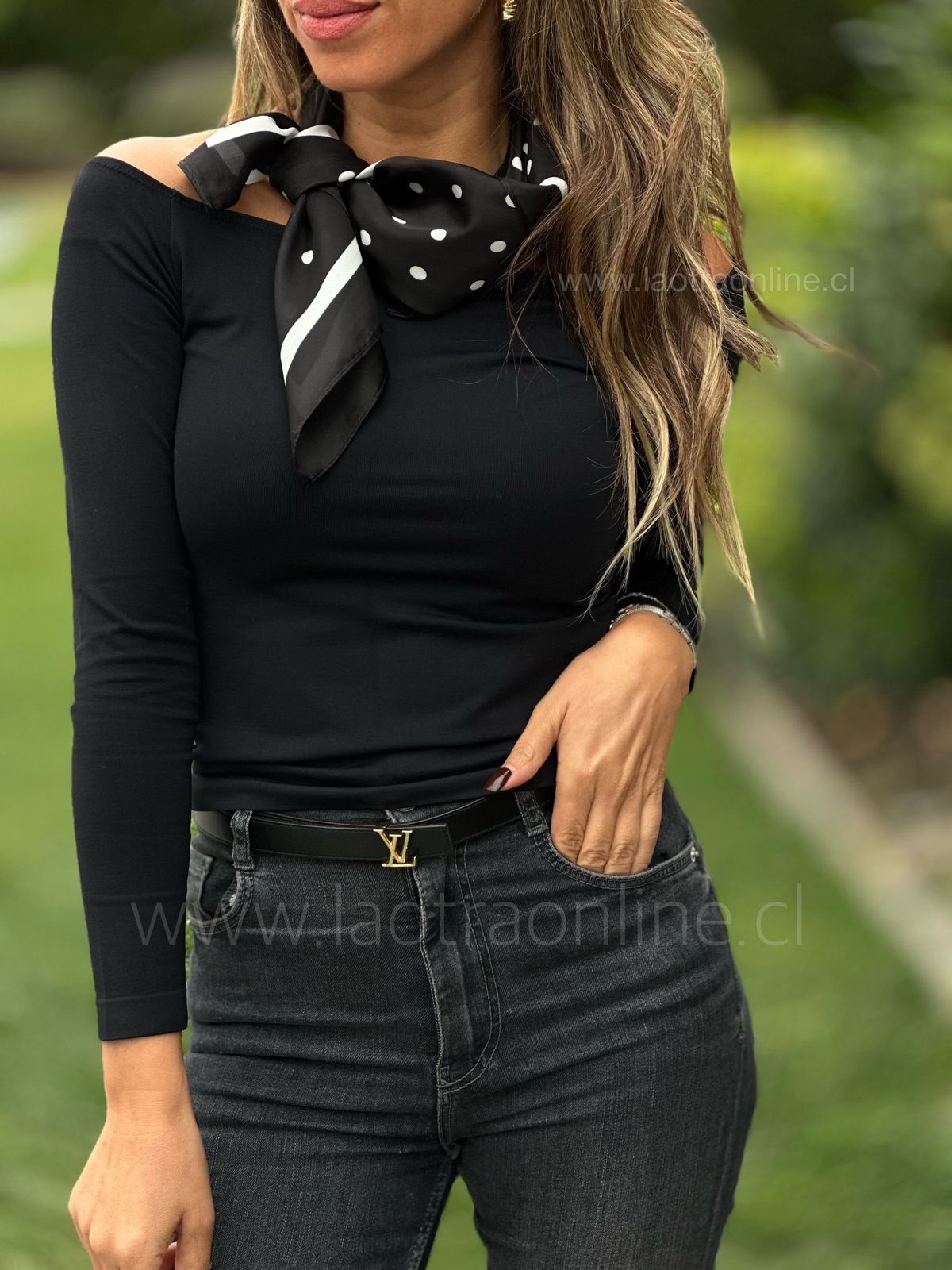 Pañuelo Glamour negro